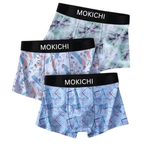 Image of Men's Premium Microfiber Boxer Briefs for Men | Soft Stretch Printed Trunks | Breathable, Moisture-Wicking, Comfortable Innerwear Pack of 3