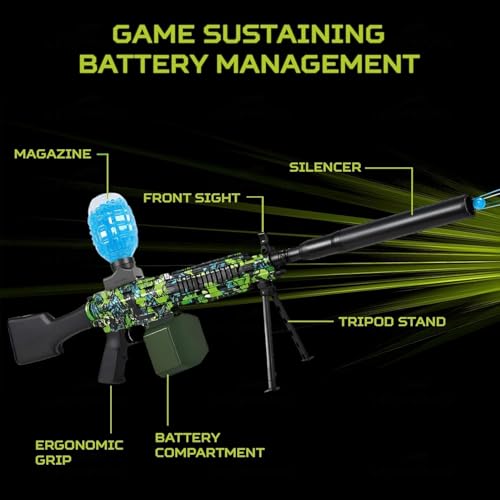 Image of Fresh Gel Blaster Gun Automatic Gun for Kids-Adults Electric Operated High Speed Including 5000 Gel Balls for Kids and Adults. B7