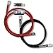Produktbild EBROM Laderegler Anschlusskabel Batteriekabel rot + schwarz 50 mm² 50 mm2, zur Verbindung der Versorgungsbatterie (verschiedene Anwendungen) Kabelschuhe M8 M10 - viele Längen wählbar + ANL Sicherung