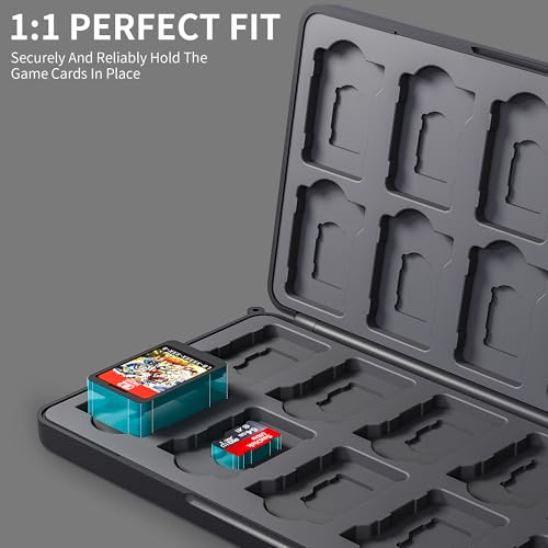 Funda para Nintendo Switch 2 FANPL anticaídas para guardar 20 tarjetas 3