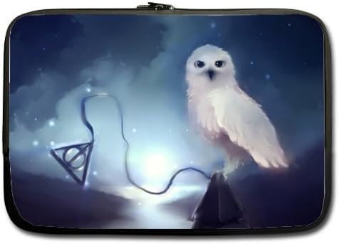 17 Inch Double-sided,No Straps White Owl Fashionable Laptop Sleeve