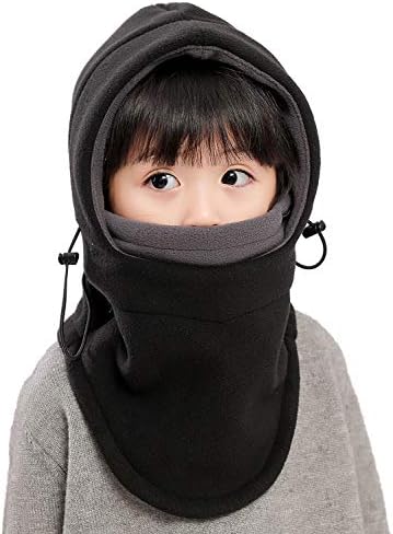 Kids Winter Windproof Cap,Children Double Warm Balaclava Face Mask
