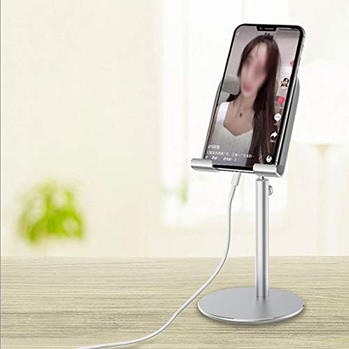 ZHCHAO Supporto del Supporto del Telefono Supporto del Supporto per Smartphone del Supporto del Supporto per Il Supporto del Supporto del Telefono Cellulare della scrivania(Aurora Silver