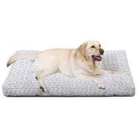 KSIIA Hundebett Grosse Hunde, Waschbar Hundekissen, 105x70cm Hellgrau – Ansicht 1