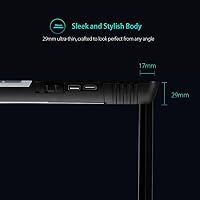 Vista 5 de XTRONS Pantalla de monitor montada en el techo del automóvil de 11.6 pulgadas, pantalla ultrafina abatible para automóvil, reproductor de video