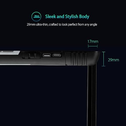 Miniatura 5 de XTRONS Pantalla de monitor montada en el techo del automóvil de 11.6 pulgadas, pantalla ultrafina abatible para automóvil, reproductor de video