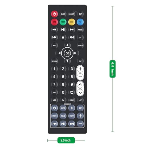 Télécommande de rechange compatible Furrion Full Shade 4K FDUF49CBR - 6