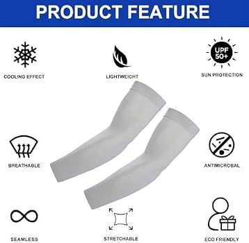 Manchons De Bras Y·J Home Cooling UV Protection Bleu Taille Unique 3 Paires