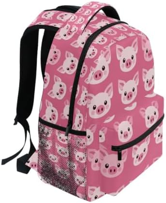 Kcldeci Kids Backpack for Boys Girls Elementary School Backpacks Pink Pig Boys Children Bookbags Primary Kindergarten Backpack S