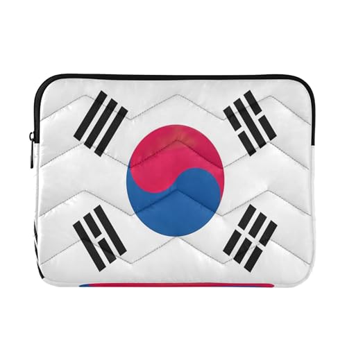 Joitme Laptoptaschen mit Südkorea-Flagge für Damen, 15,6 Zoll, umfassender Schutz, Arbeitstasche für Damen