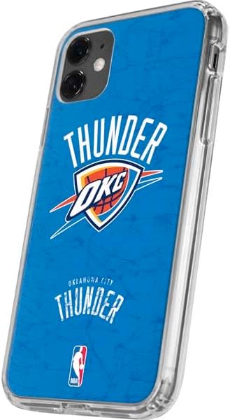 Skinit Clear Phone Case Compatible with iPhone 11 - Officially Licensed NBA Oklahoma City Thunder Primary Logo Design
