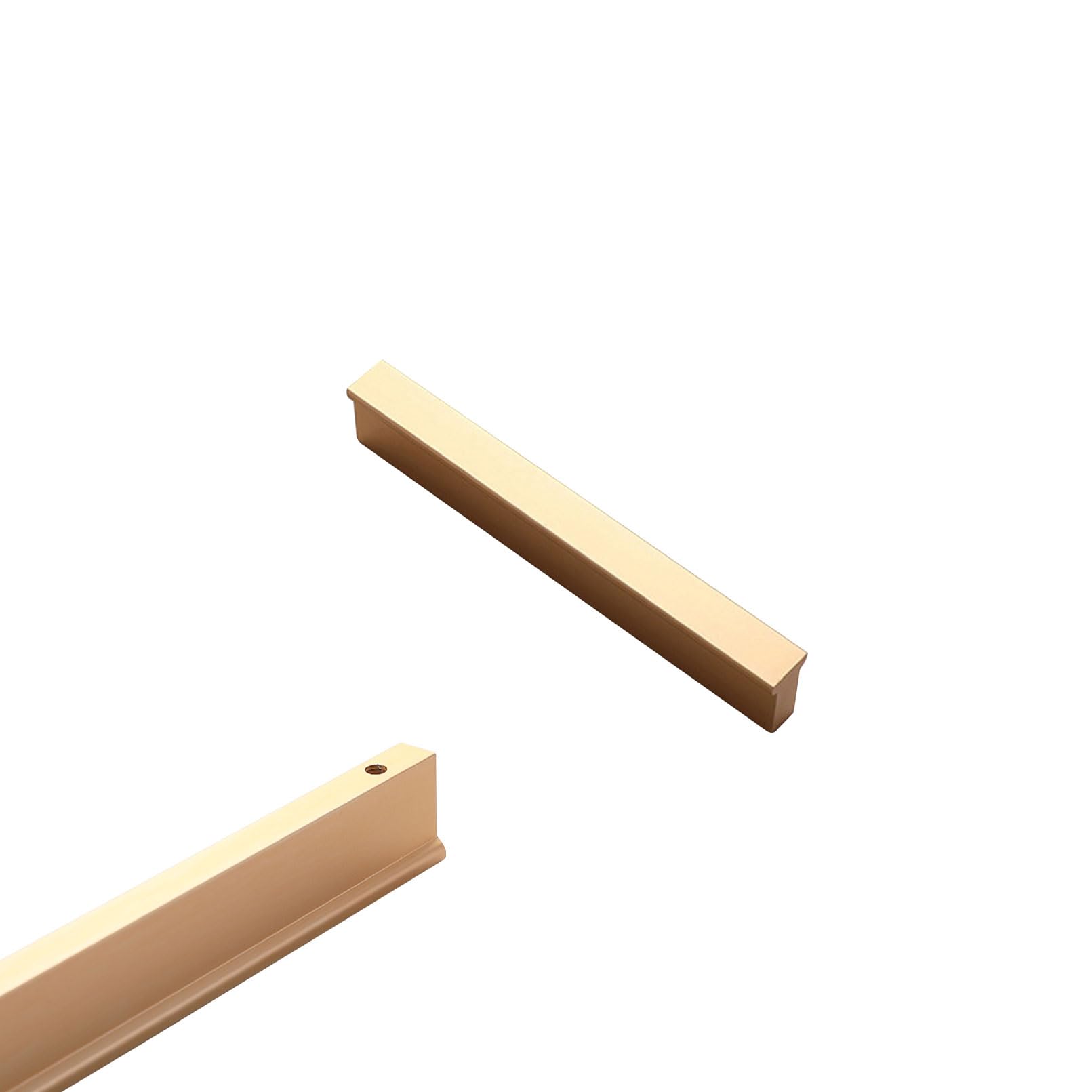 SZLXJMFL Drawer Handles Gold, 2 X Handle for Furniture Solid Aluminum Alloy | Anodized Surface, Cabinet Handle Hole Centers: 64-1460 mm Kitchen Handles Pulls Cupboard Handles 64mm/2.5in