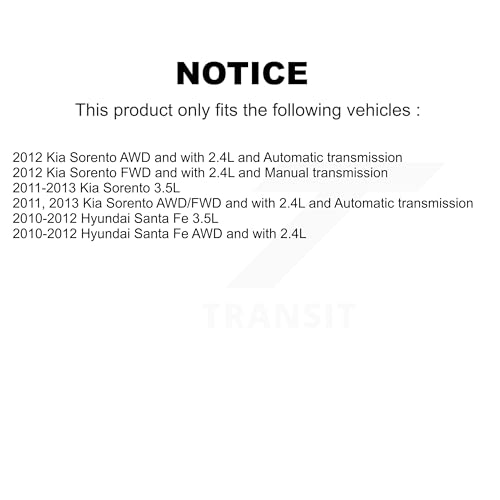 Kugel Front Right (Passenger Side) CV Axle Shaft NCV-HY37577 Replacement For Hyundai Santa Fe Kia Sorento by KUGEL - Used condition - Image 2