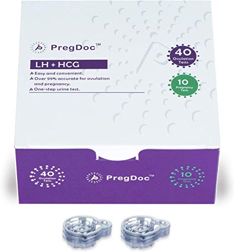 Ovulation Test Strips & Pregnancy Test Kit, 50 LH and 20 HCG Urine Test Strips with 70 Collection Cups, Monitor and Track Fertility, High Sensitivity Result for Women Home Predictor Testing