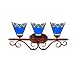 Produktbild JUNPE Wandlampe Tiffany-Art-Buntglas-Doppelwandleuchte Wandleuchte DREI Lichtquelle Wandleuchten Home Decor Wandleuchte Geeignet for Schlafzimmer Esszimmer Wohnzimmer 63 * 27cm