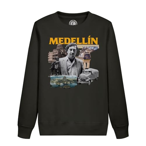 Sweat enfant Medellin en coton doux et chaud motif carte postale Colombie