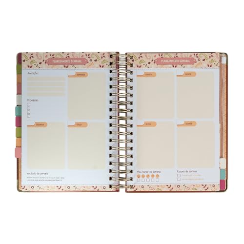 Meu plano perfeito, capa couro, clássica | Planner 2025