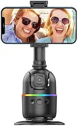 Estabilizador de Celular 360° com Inteligência Artificial AI – Suporte para Vídeos e Lives