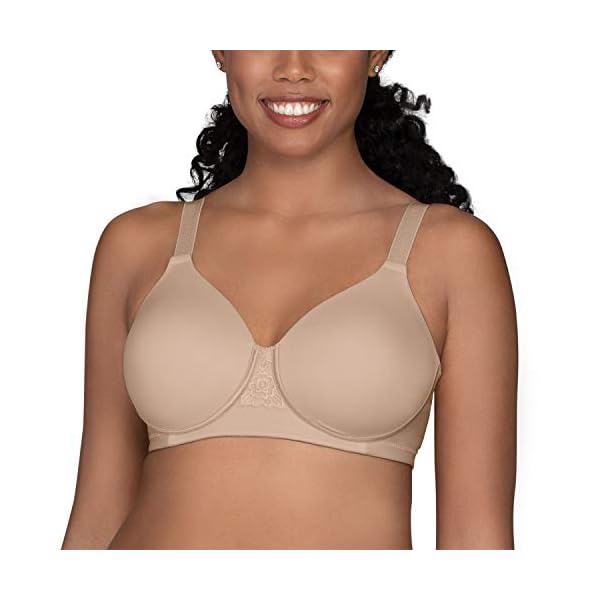 Vanity Fair womens Full Figure Beauty Back Smoothing Bra, Wirefree - Beige, 40C US