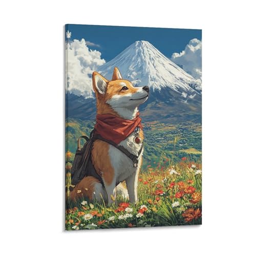 Chien Akita peinture sur toile à offrir pour la décoration de la maison