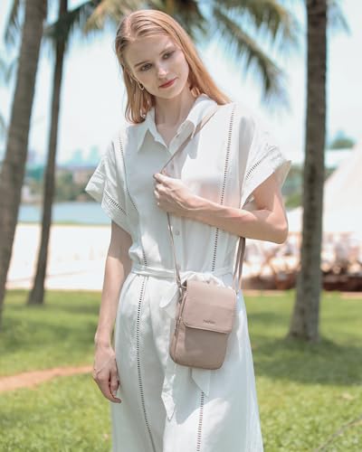 Image of befen Genuine Leather Crossbody Bags for Women, Cell Phone Cross body Purse Bag with RFID Blocking Card Slots