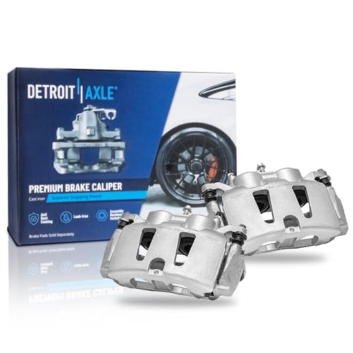 Image of Detroit Axle - Front 2pc Brake Calipers for Chrysler Pacifica