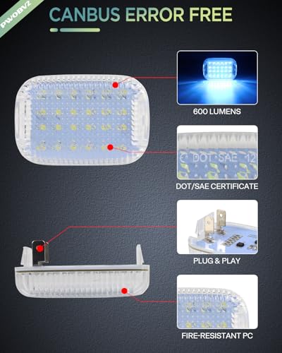 Luces LED interiores azul para Ford Transit 2015-2024, set 2 piezas miniatura 6