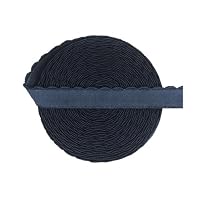 HERZONE Fascia elastica da 20 m, larghezza 3,5 cm, colore bianco, forte elastico, elastico in gomma, per la casa, accessorio per il cucito, fai da te (bianco, 3,5 cm