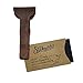 Hide & Drink, Leather Double Edge Safety Razor Protective Case, Shaving Travel Pouch, Handmade (Bourbon Brown)