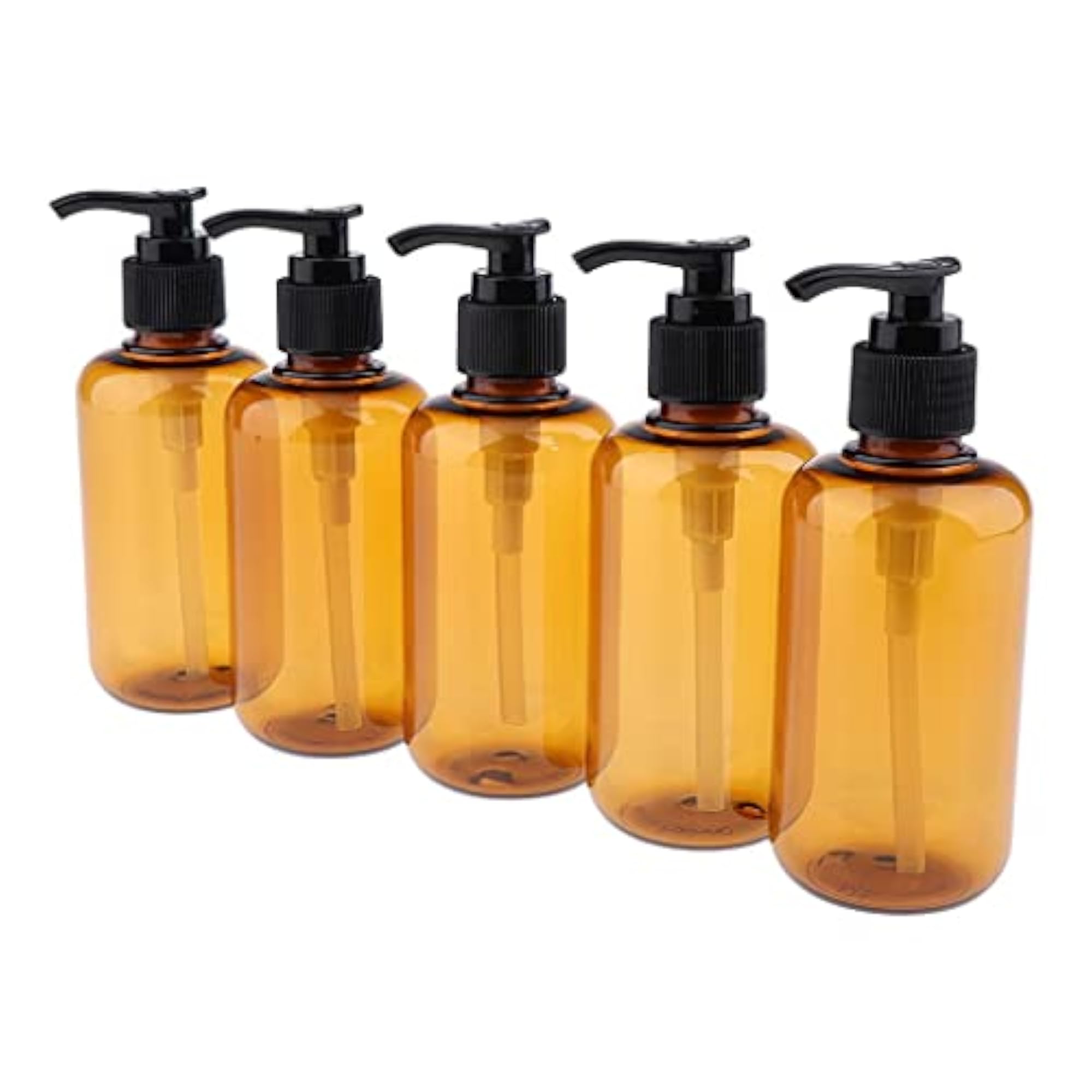 5pcs Empty Pump Shampoo Lotion Containers 200ml