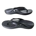 OR8 Wellness Orthotic Sandals. Plantar Fasciitis Relief with built in Arch Support & Heel Cup. Sturdy & Comfortable. Black. (9 UK/42 EU)