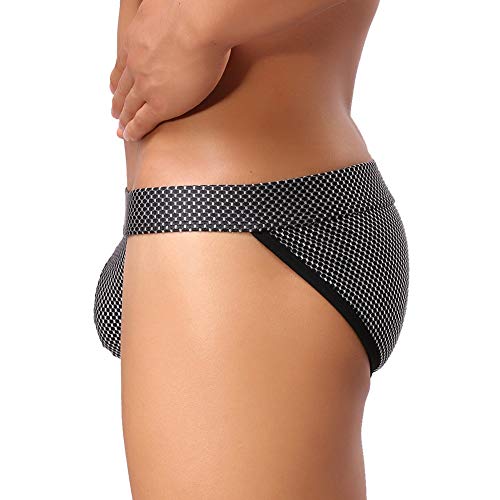 Summer Code Mens Briefs Pack Comfortable Breathable Mesh Underwear Multicolor4