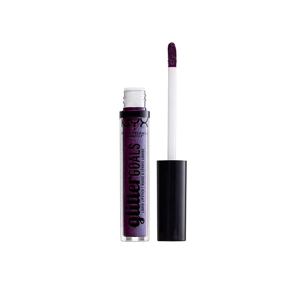 NYX PROFESSIONAL MAKEUP Glitter Goals Liquid Lipstick - Amethyst Vibes (Purple With Multi-Dimensional Glitter)