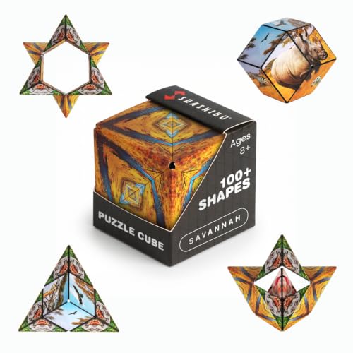 Image of Shashibo DODECA Magnetic Puzzle Cube, Sensory Fidget Toy for Adults & Kids, Stress Relief Fidget Toy for All Ages, Cool Fidget Toys for Desk, Shape Shifting Box, 100+ Possible Shapes