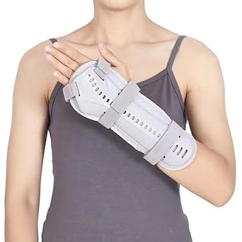 Kids Wrist Brace with Arm Sling Adult Wrist Support Brace Belt Youth Hand Immobilizer Children Night Support to Aid Sprains Strains Tendonitis Carpal Tunnel Left hand, Large