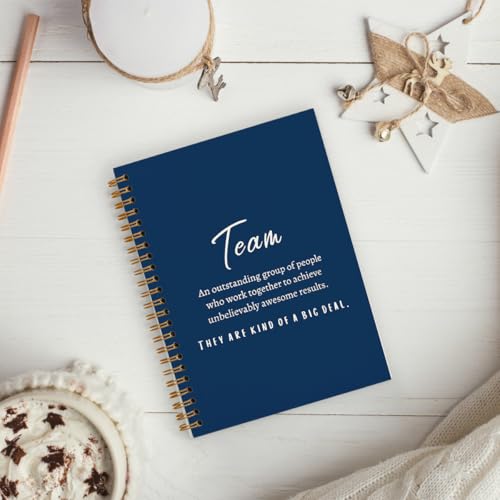 Carnet à spirale bleu pour résoudre le manque d'idées cadeaux