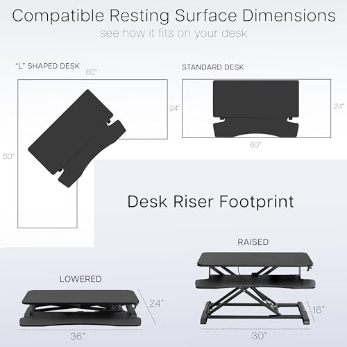 Vivo DESK-V036KG 36 Inch Desk Converter thumb #5