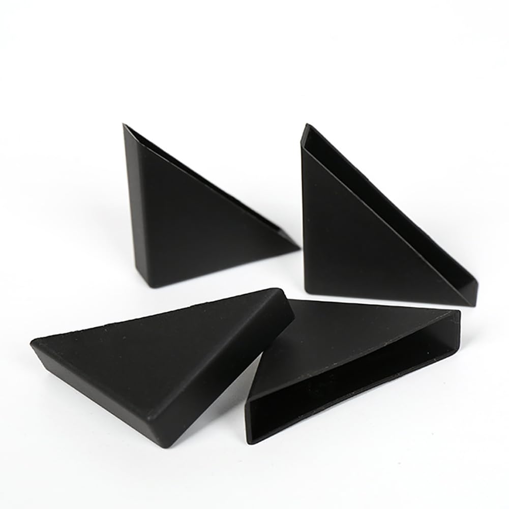 HugeDE 20 Pcs Triangle Shape Corner Guards - Plastic Glass and Mirror Protectors for Furniture Table Edges Clear - Image 4