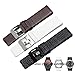GANYUU 22mm 24mm 26mm 28mm 30mm Genuine Leather watchband for Diesel DZ7259 DZ7256 DZ7265 Watch Strap (Color : Black Rose Gold, Size : 24mm)