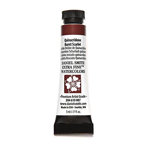 Daniel Smith ダニエル・スミス 水彩絵具 5mlチューブ (Quinacridone Burnt Scarlet) 284610087