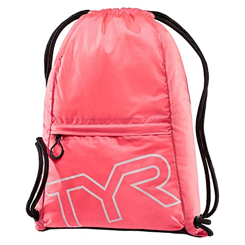 TYR Zaino Draw String, sac de Sport Unisex-Adulto, Rosa, per Tutti