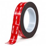 CRIFLOMAR Doppelseitiges Klebeband extra stark, VHB 5952 Rohmaterial, 20 mm x 3 m, 1,1 mm dick, wasserfest & hitzebeständig, für Auto, Haushalt, Büro & Dekoration