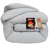 Colorsroom 掛け布団 シングル 羽毛より暖かい シンサレート 増量2.5kg 4層構造 TEIJINマイティトップⅡ追加 冬用 あったか 掛けふとん 洗える 軽量 抗菌防臭防ダニ ほこりが出にくい あったか ふわふわ 約150×210cm スチールグレー