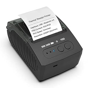 n/a Thermische ontvangstprinter 58mm Draadloze Draagbare Mini Bluetooth Pos Printer Compatibel Android IOS Windows van mobiele telefoons