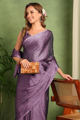 Image of MIRCHI FASHION Women Saree | Chiffon Batik Printed Breathable Regular Use Sari with Blouse