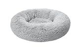 katzenkörbchen kaufen 【Tragbar Hundebett】: Das donut flauschig hundebett Hundekissen kann nicht nur drinnen, sondern auch im freien verwendet werden. In den kofferraum des autos gesteckt werden, ist leicht zu tragen und dass Ihr haustier beim camping oder auf reisen besser schlafen.