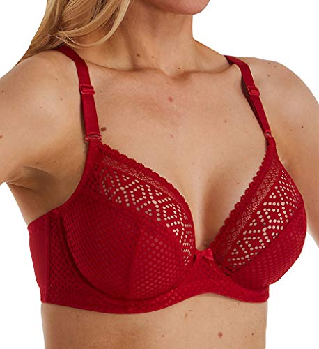 Cleo by Panache Women's Atlanta Underwire Plunge Bra 10006 28FF Chilli