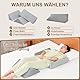 TYYIHUA Körperpositionierer Zum Schlafen Keilkissen Bett(3-Teiliges),Keilkissen Rückenkissen,Positionierung Keilkissen für Knie, Beine, und Seitenschwellungen,Keilkissen Bett Reflux, Lesekissen,Grau