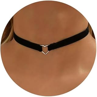 Nayyana Collier noir ras du cou régulable en cuir velours dentelle Cadeau gothique Anniversaire, Halloween, Noël, L