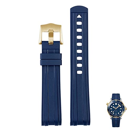 Bracelet de montre en silicone rigide et souple univers 007 incurvé pour homme